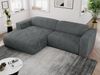 Ecksofa PASADENA, freistehendes Ecksofa, breite Armlehnen, Federsitz - links - Dunkelgrau Cord Bild 3