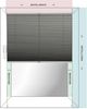 K-Home Klemmfix-Plissee Florida Rosa 90x130 cm (B x L) einzigartiges Design mit bezauberndem Lichteffekt Bild 4