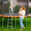 Leiter Trampolin, zum Einhängen, 3 Sprossen, Einstiegsleiter für Gartentrampolin, H x B: 97x38 cm, silber Bild 2