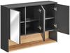 Spiegelschrank 100 cm BOLOGNA-56 in anthrazit mit Artisan Eiche Nb, B/H/T: ca. 100/75/25 cm Bild 3