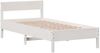 vidaXL Massivholzbett ohne Matratze Weiß 90x200 cm Kiefernholz 842763 Bild 3