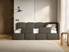 Selsey 'Cloudy' Kinderbett 120x200, Kopfteil rechts, Matratze & Bettkasten, Bouclé Braun Bild 2