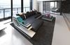 Sofa Dreams Ecksofa Ravenna L Form Leder mit Ottomane und USB, Couch, mit LED, wahlweise mit Bettfunktion als Schlafsofa, Designersofa Bild 2