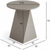 Couchtisch Aruna Ø50 cm - MDF Tisch in Taupe, FSC-zertifiziert Bild 3