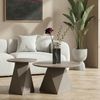 Couchtisch Aruna Ø50 cm - MDF Tisch in Taupe, FSC-zertifiziert Bild 2