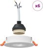 vidaXL Spotlight 6 pcs Weiß 9 x 9 x 2 cm Aluminium 4108140 Bild 4