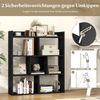 Bücherregal mit 7 Würfeln Standregal Würfelregal Aufbewahrungsregal 80 x 20 x 90 cm Schwarz Bild 4