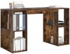 vidaXL Schreibtisch Geräucherte Eiche 130 x 50,5 x 75 cm Holzwerkstoff 869502 Bild 3