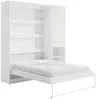 Vente-unique - RAPILI Bett Holz, Platte Weiß - B 50 cm239,2 cm x H 225,2 cm x L 209 cm Bild 4