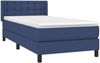 Boxspringbett mit Matratze Stoff Blau 80x200 cm, Härtegrad: H2 [3129991] Bild 3