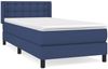 Boxspringbett mit Matratze Stoff Blau 80x200 cm, Härtegrad: H2 [3129991] Bild 2