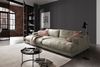 KAWOLA Big Sofa MADELINE Cord steingrau 85 x 170 x 290 cm Bild 2