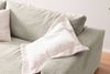 KAWOLA Big Sofa MADELINE Cord steingrau 85 x 170 x 290 cm Bild 5