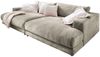 KAWOLA Big Sofa MADELINE Cord steingrau 85 x 170 x 290 cm Bild 3