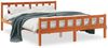 vidaXL Massivholzbett ohne Matratze Wachsbraun 150x200 cm Kiefernholz 844398 Bild 2
