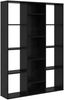 vidaXL Raumteiler Schwarz Eichen-Optik 100 x 24 x 140 cm Holzwerkstoff 875012 Bild 2