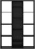 vidaXL Raumteiler Schwarz Eichen-Optik 100 x 24 x 140 cm Holzwerkstoff 875012 Bild 5