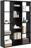 vidaXL Raumteiler Schwarz Eichen-Optik 100 x 24 x 140 cm Holzwerkstoff 875012 Bild 3