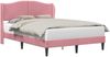 vidaXL Bettrahmen mit Kopfteil Rosa 120x190 cm Samt 42027908 Bild 2