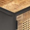 vidaXL TV-Schrank 90x30x40 cm Raues Mangoholz und Wiener Geflecht 323144 Bild 5