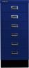 Bisley MultiDrawer™, 29er Serie mit Sockel, DIN A4, 6 Schubladen, Farbe oxfordblau Bild 3