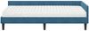 vidaXL Eckbettgestell mit Matratze Sonstiges 2 pcs Blau Samt 3393705 Bild 5