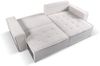 Ecksofa Schlafsofa FLOSI Stoff Raven Rostbraun Ottomane Rechts Bild 2