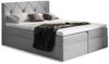 99rooms Arian Boxspringbett Kunstleder 160x200 cm Grau Bild 2