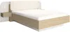Vente-unique - LYORIMA Bett Holz, Platte Beige - B 223 cm x H 104 cm x L 249 cm Bild 2