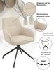 HELA Armlehnstuhl TRIEST (Set, 2 St), Sessel, 360° drehbar, Gestell abgeknickt, Relaxfunktion, Armlehnen Bild 3