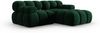 Micadoni Modulares Ecksofa Bellis 3-Sitzer Rechts Samt Bluvel Flaschengrün Bild 2