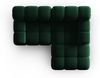 Micadoni Modulares Ecksofa Bellis 3-Sitzer Rechts Samt Bluvel Flaschengrün Bild 5