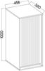Selsey 'Osaka' Hängeschrank mit geriffelter Front, Eichenholzoptik 'Evo'ke, ca. 100 x 46 x 32 cm Bild 4