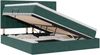 vidaXL LED-Speicherbett mit Matratze Dunkelgrün 160 x 200 cm Samt 3372798 Bild 2