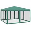 vidaXL Partyzelt mit 8 Mesh-Seitenteilen Grün 4x4 m HDPE 4010063 Bild 2