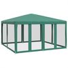 vidaXL Partyzelt mit 8 Mesh-Seitenteilen Grün 4x4 m HDPE 4010063 Bild 5