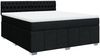 vidaXL Boxspringbett mit Matratze Schwarz 180x200 cm Stoff 3287156 Bild 2