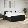 vidaXL Boxspringbett mit Matratze Schwarz 180x200 cm Stoff 3287156 Bild 3