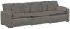 vidaXL Modulares Sofa mit Kissen Hellgrau 3321107 Bild 2