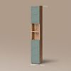 Livinity® Hochschrank Ronco, Grün/Goldkraft Eiche/Grün, 30 x 192 cm (1-St) Bild 2