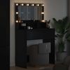 vidaXL Schlafzimmer-Frisiertische Schwarz 80 x 39,6 x 135 cm 888968 Bild 4