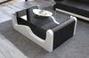 Couchtisch Wave - Kunstleder - schwarz-weiß Bild 5