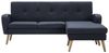 vidaXL Sofa in L-Form Stoffbezug 186 x 136 x 79 cm Dunkelgrau 246996 Bild 3