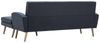 vidaXL Sofa in L-Form Stoffbezug 186 x 136 x 79 cm Dunkelgrau 246996 Bild 5