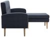 vidaXL Sofa in L-Form Stoffbezug 186 x 136 x 79 cm Dunkelgrau 246996 Bild 4