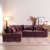 Bronx71 Ecksofa Kyle chenille lila links Bild 2