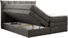 Boxspringbett 7-Zonen Taschenfederkernmatratze und Topper - PREMIUM-10-KING - 180x200cm - Dunkelgrau Velours - H4 Bild 4