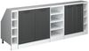 Dachschrägenschrank-Set Rion Anthrazit Landhaus 210 cm 5er Set Schrankkorpuss 60 cm Tiefe Vicco Bild 1