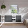 Dachschrägenschrank-Set Rion Anthrazit Landhaus 210 cm 5er Set Schrankkorpuss 60 cm Tiefe Vicco Bild 3