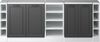 Dachschrägenschrank-Set Rion Anthrazit Landhaus 210 cm 5er Set Schrankkorpuss 60 cm Tiefe Vicco Bild 4